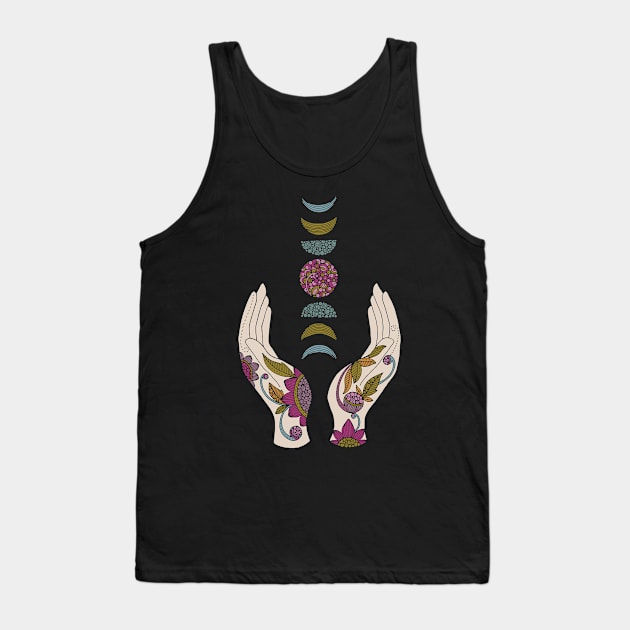 With the moon in my hands Tank Top by Valentina Harper